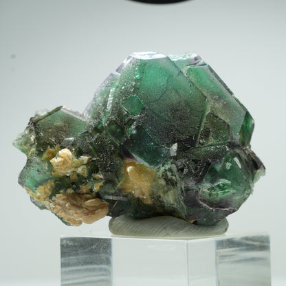 Phantom Fluorit hexagonal, Schörl Turmalin, Muskovit Erongo, Namibia 50*36*26mm #13464