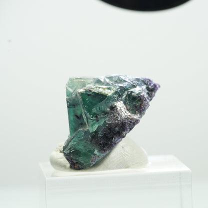 Seltene Phantom Fluorit Würfel Stufe, grün lila Okorusu, Namibia 26*23*17mm #13466