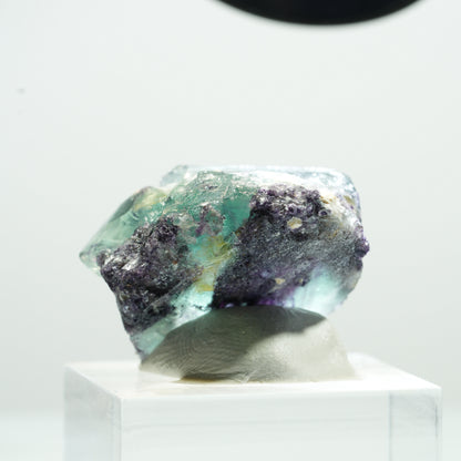 Seltene Phantom Fluorit Würfel Stufe, grün lila Okorusu, Namibia 26*23*17mm #13466