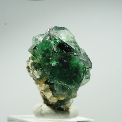 Phantom Fluorit, Schörl Turmalin, Hyalit Opal, Muskovit Erongo, Namibia 45*34*28mm #13471