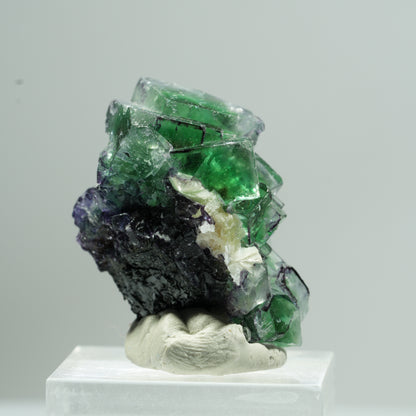 Phantom Fluorit, Schörl Turmalin, Hyalit Opal, Muskovit Erongo, Namibia 34*24*19mm #13472
