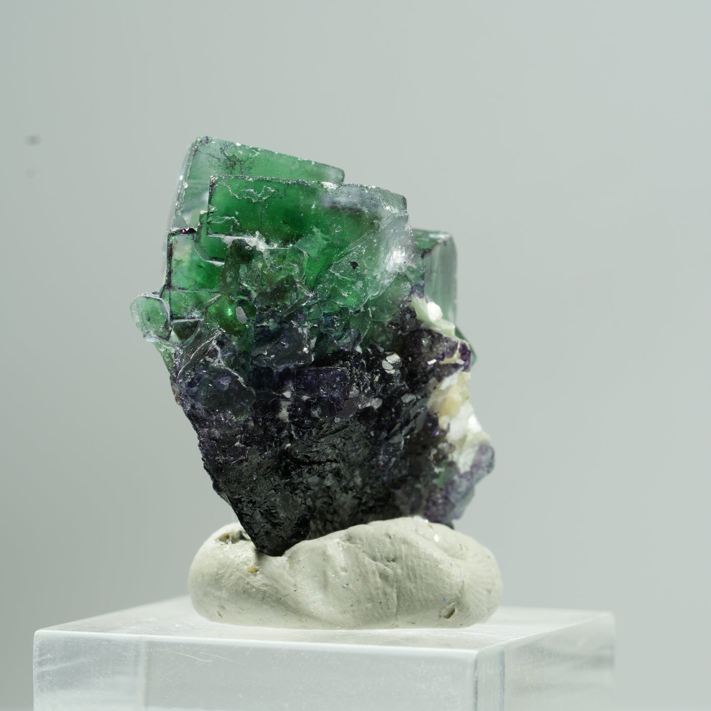 Phantom Fluorit, Schörl Turmalin, Hyalit Opal, Muskovit Erongo, Namibia 34*24*19mm #13472