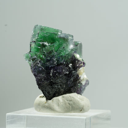 Phantom Fluorit, Schörl Turmalin, Hyalit Opal, Muskovit Erongo, Namibia 34*24*19mm #13472