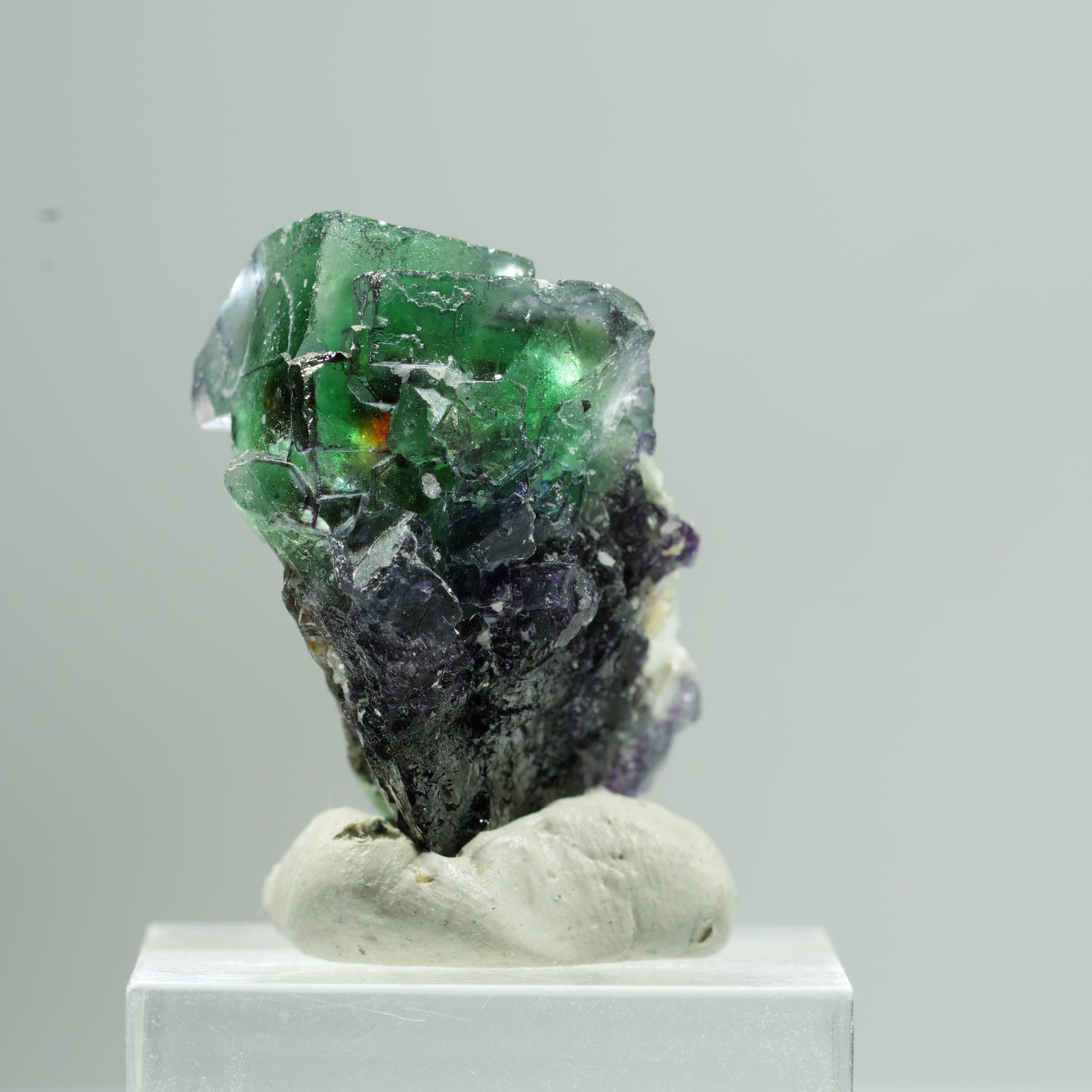 Phantom Fluorit, Schörl Turmalin, Hyalit Opal, Muskovit Erongo, Namibia 34*24*19mm #13472