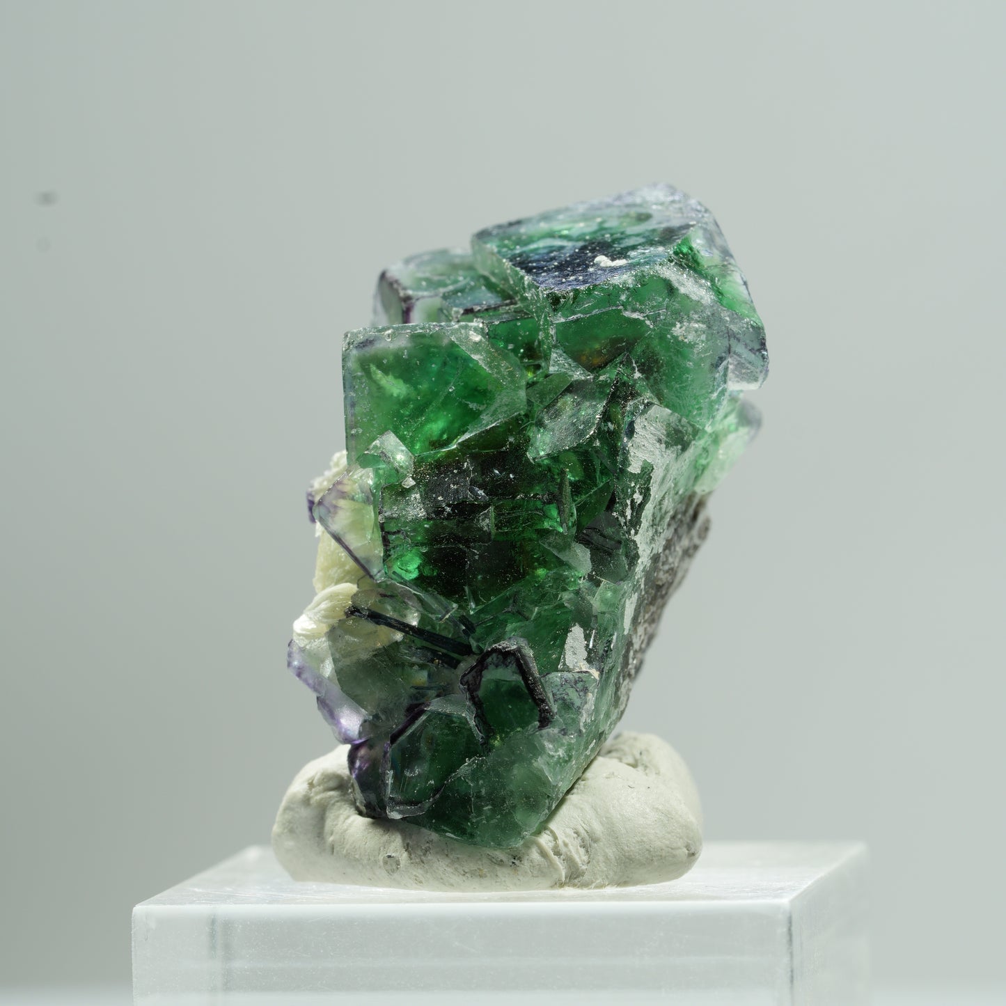 Phantom Fluorit, Schörl Turmalin, Hyalit Opal, Muskovit Erongo, Namibia 34*24*19mm #13472
