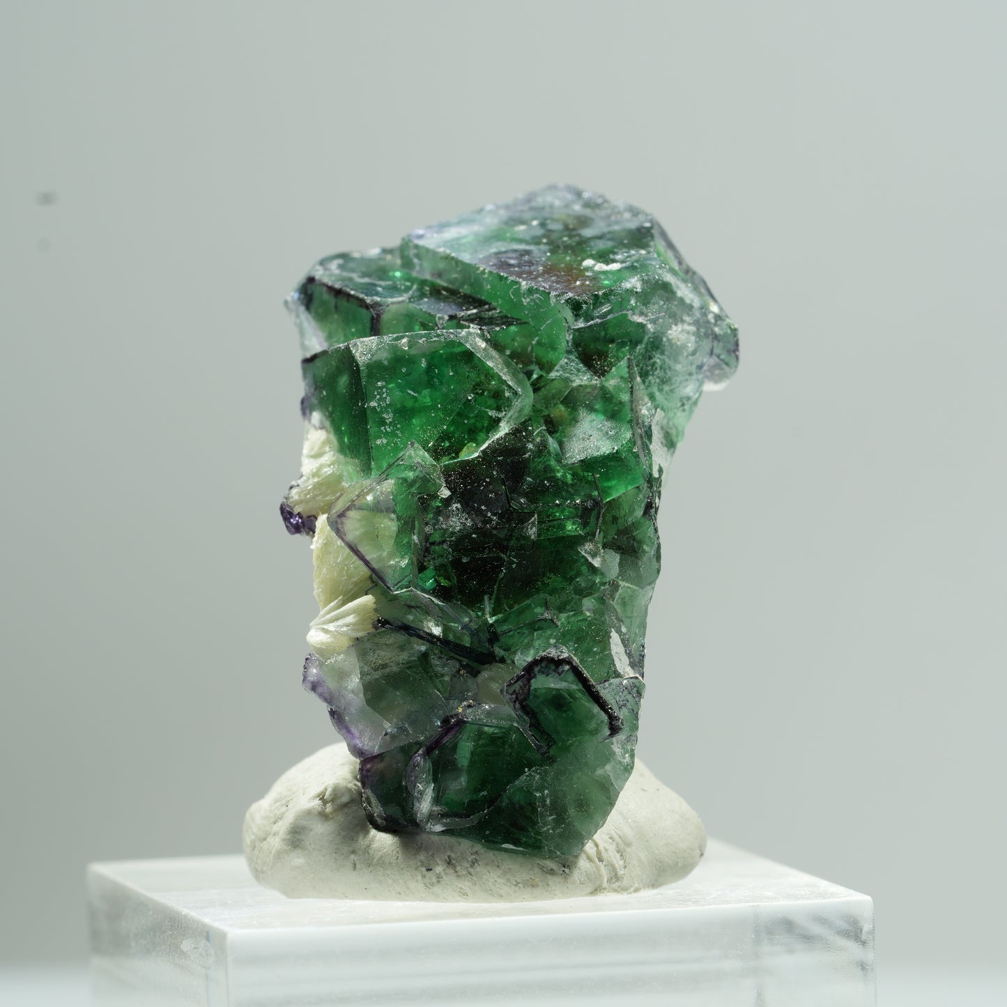 Phantom Fluorit, Schörl Turmalin, Hyalit Opal, Muskovit Erongo, Namibia 34*24*19mm #13472