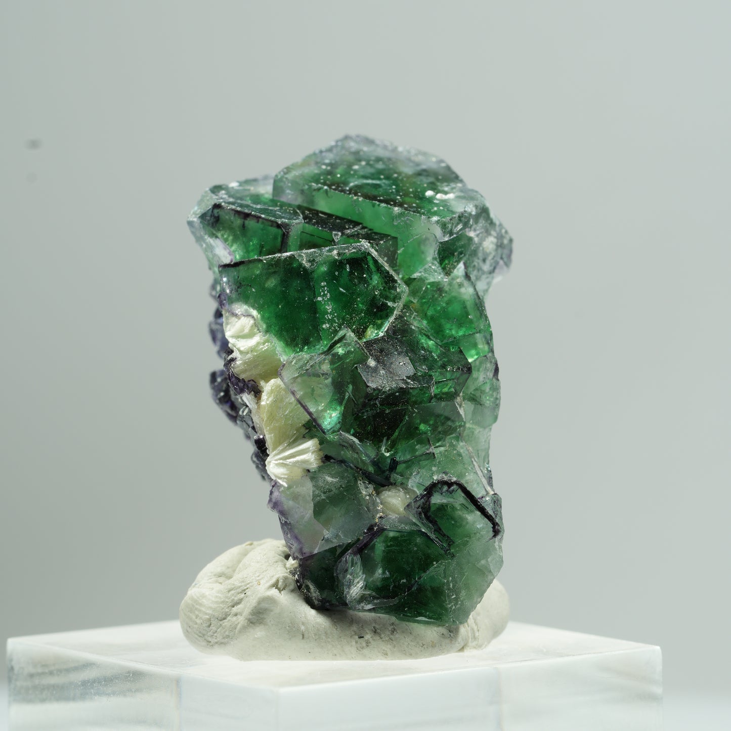 Phantom Fluorit, Schörl Turmalin, Hyalit Opal, Muskovit Erongo, Namibia 34*24*19mm #13472