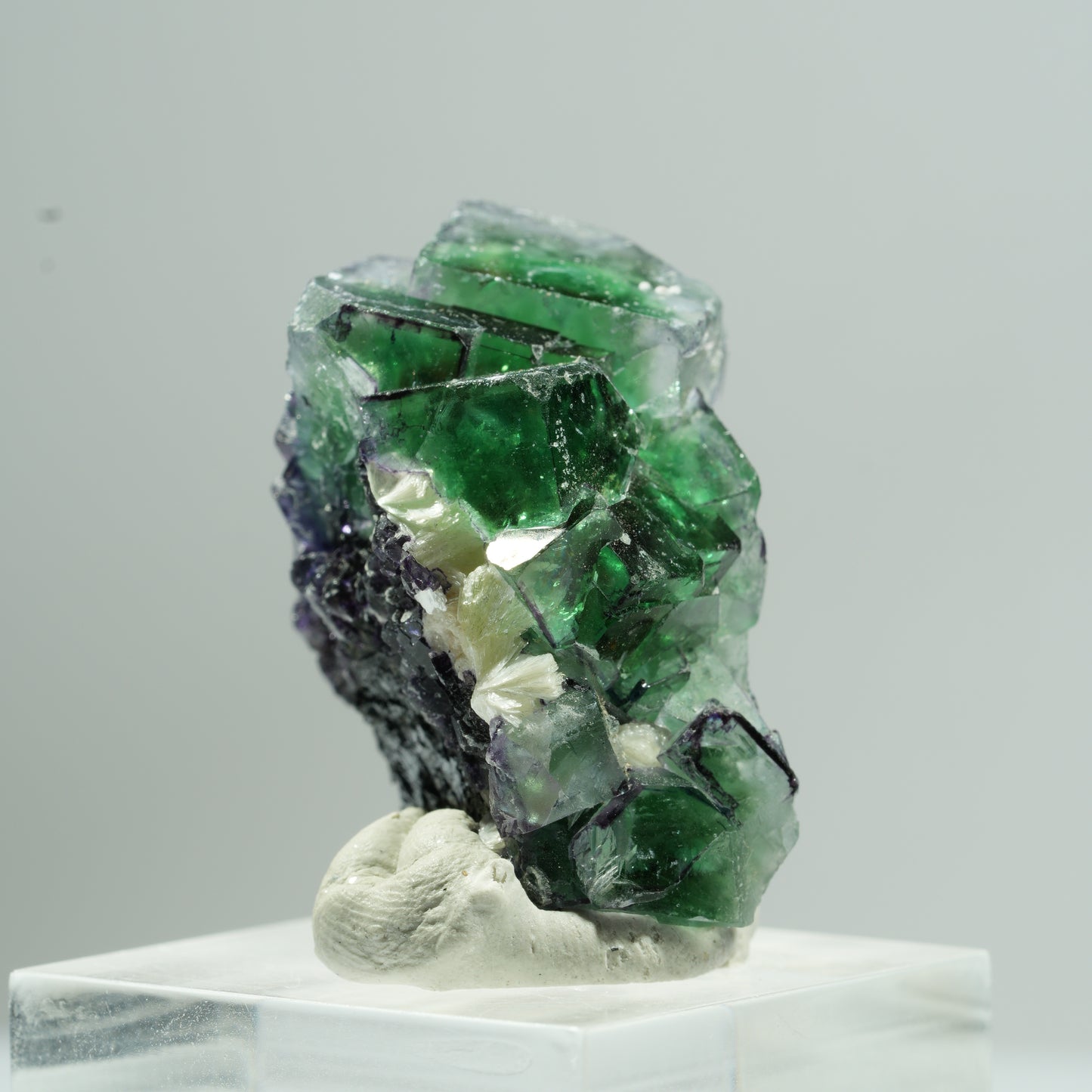 Phantom Fluorit, Schörl Turmalin, Hyalit Opal, Muskovit Erongo, Namibia 34*24*19mm #13472