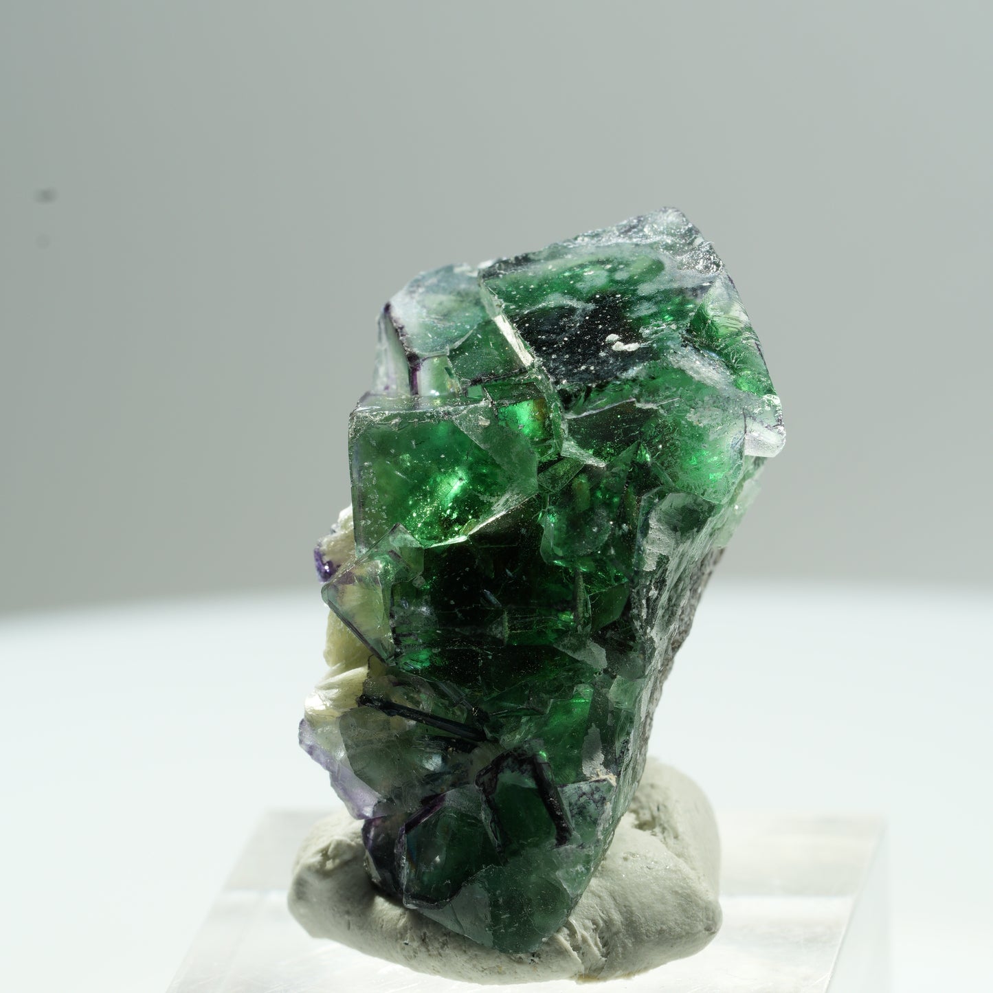 Phantom Fluorit, Schörl Turmalin, Hyalit Opal, Muskovit Erongo, Namibia 34*24*19mm #13472