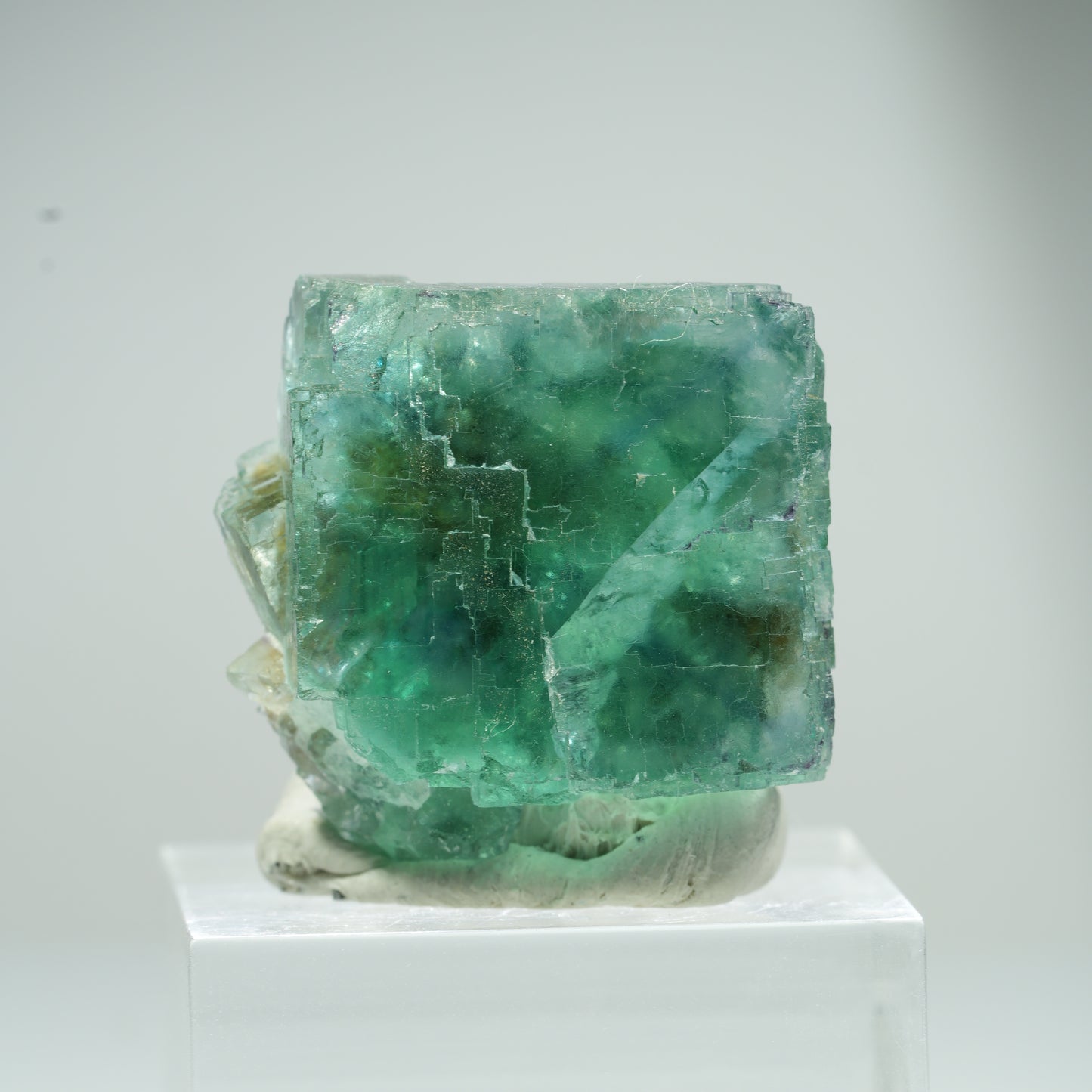 Seltene Phantom Fluorit Würfel Stufe, grün Erongo, Namibia 25*24*22mm #13474