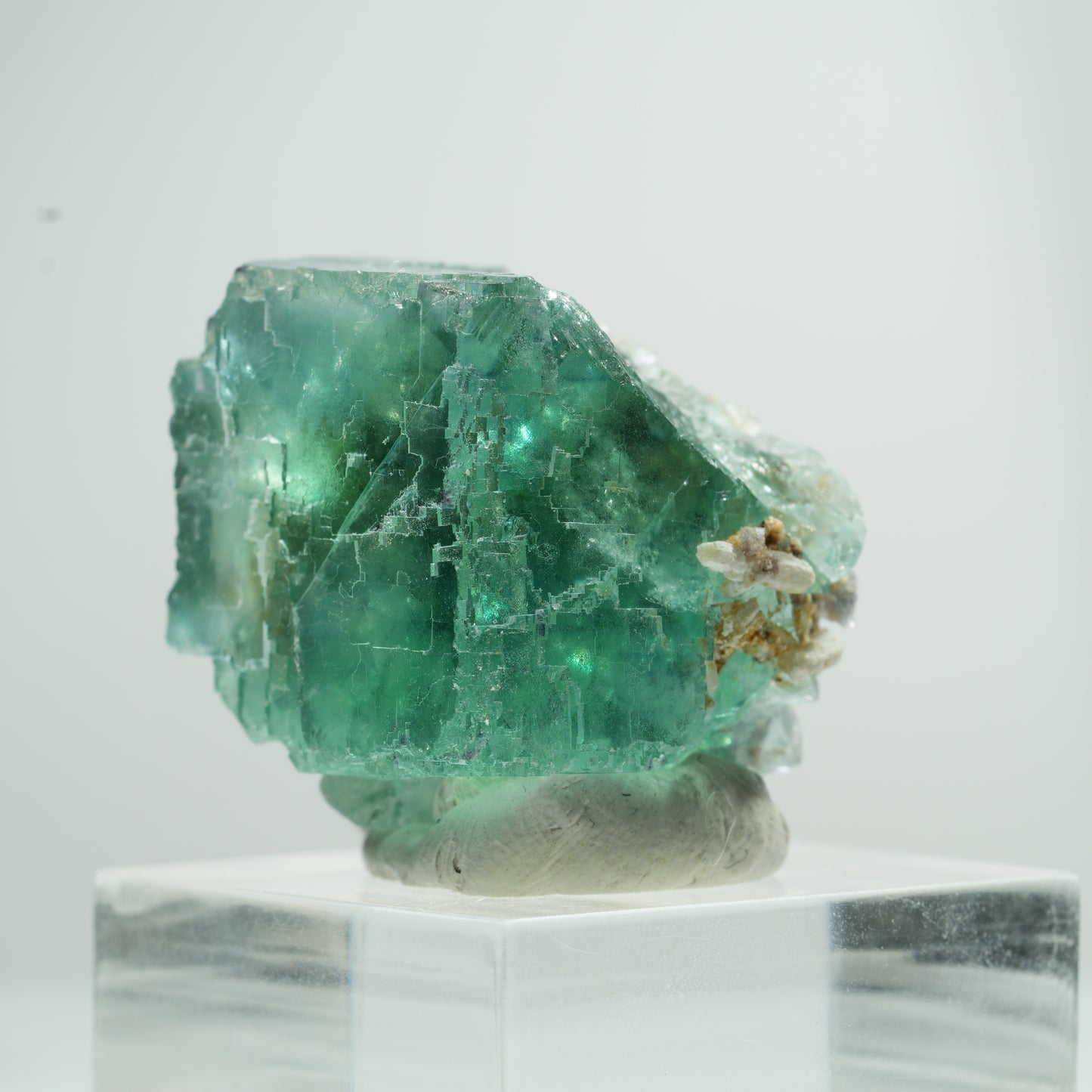 Seltene Phantom Fluorit Würfel Stufe, grün Erongo, Namibia 25*24*22mm #13474