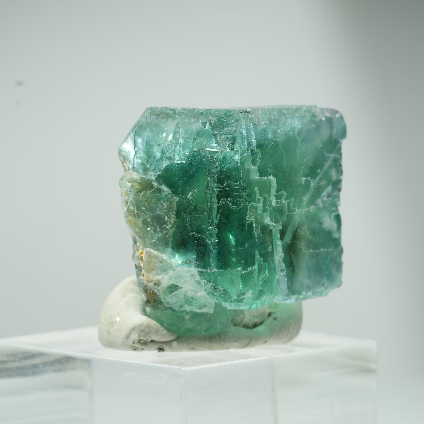 Seltene Phantom Fluorit Würfel Stufe, grün Erongo, Namibia 25*24*22mm #13474