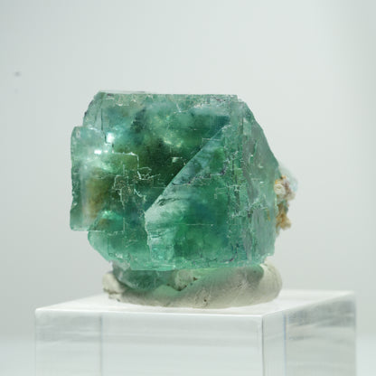 Seltene Phantom Fluorit Würfel Stufe, grün Erongo, Namibia 25*24*22mm #13474