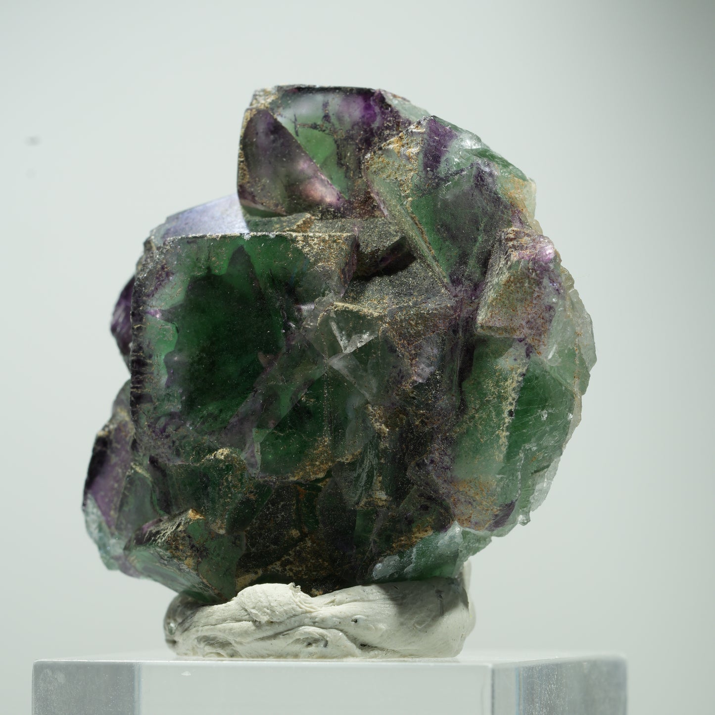 Seltene Phantom Fluorit Würfel, Schörl Turmalin Stufe Erongo, Namibia 34*34*15mm #13477