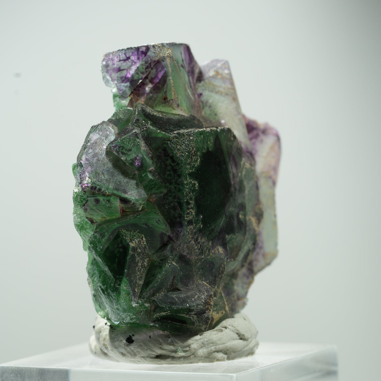 Seltene Phantom Fluorit Würfel, Schörl Turmalin Stufe Erongo, Namibia 34*34*15mm #13477