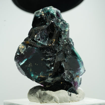 Seltene Phantom Fluorit Würfel Stufe, grün lila Erongo, Namibia 35*25*14mm #13478