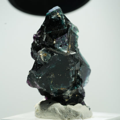 Seltene Phantom Fluorit Würfel Stufe, grün lila Erongo, Namibia 35*25*14mm #13478