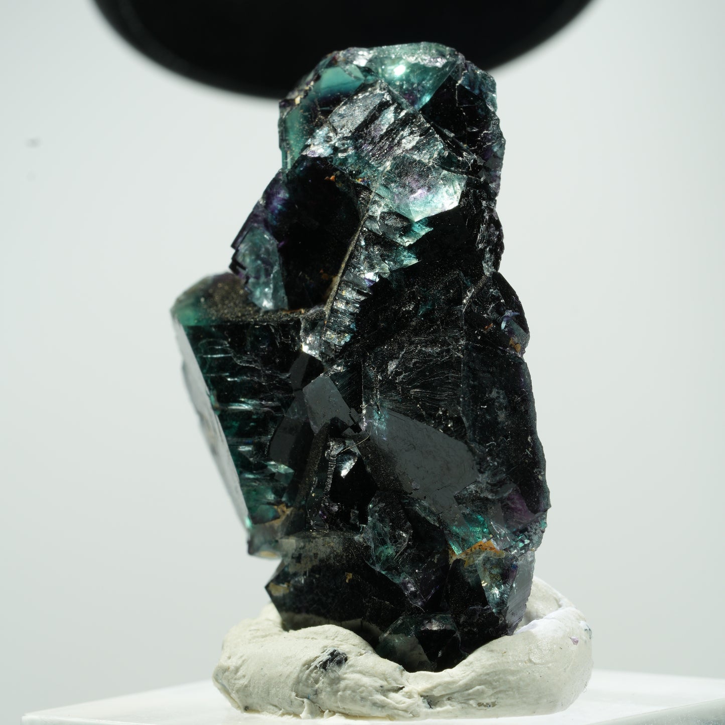 Seltene Phantom Fluorit Würfel Stufe, grün lila Erongo, Namibia 35*25*14mm #13478