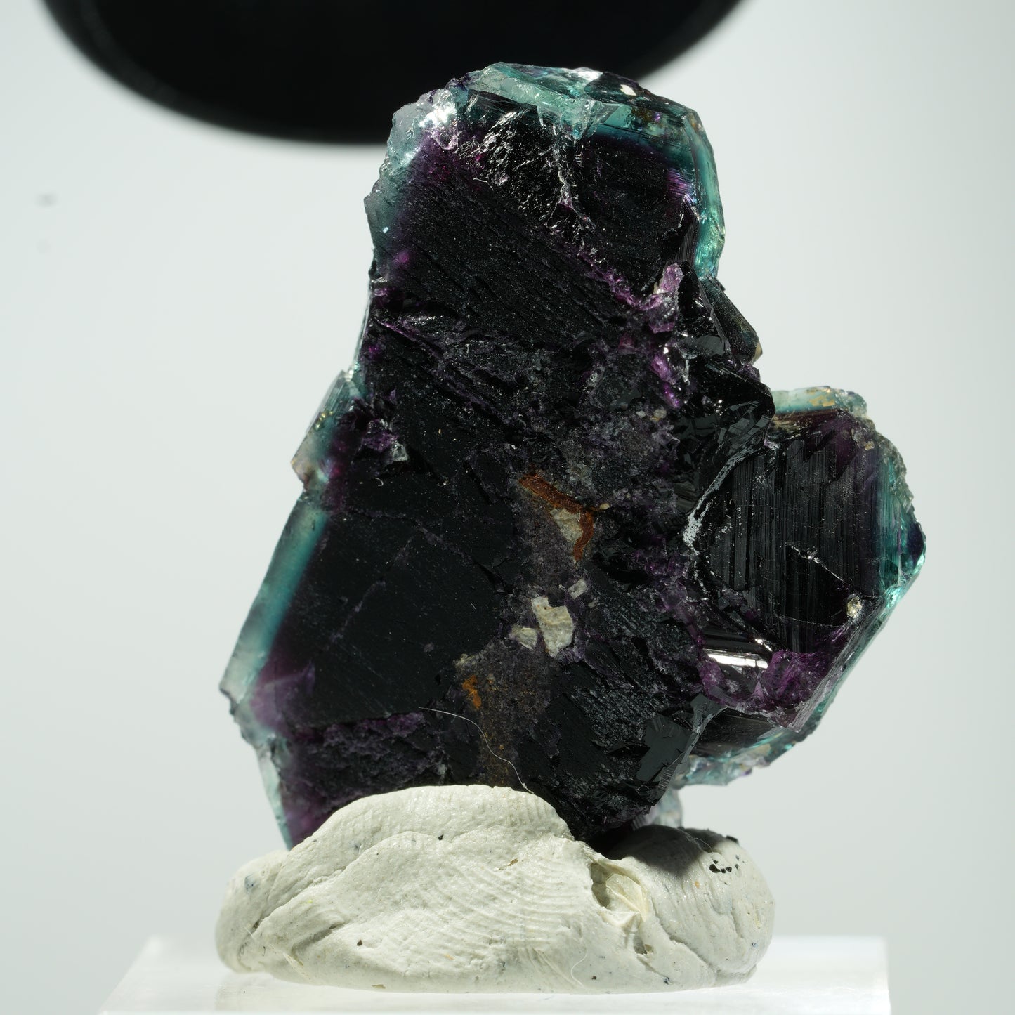 Seltene Phantom Fluorit Würfel Stufe, grün lila Erongo, Namibia 35*25*14mm #13478