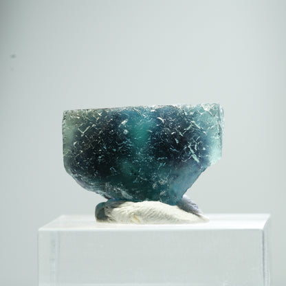 Phantom Fluorit Würfel Stufe, blau Butterfly Pocket, Okorusu, Namibia 21*15*13mm #13480
