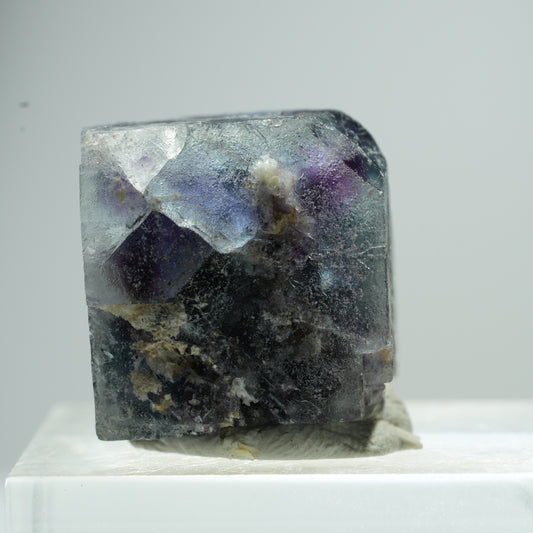 Rare Phantom Fluorite Cube Specimen, Purple Blue Okorusu, Namibia 17*8*7mm #13481