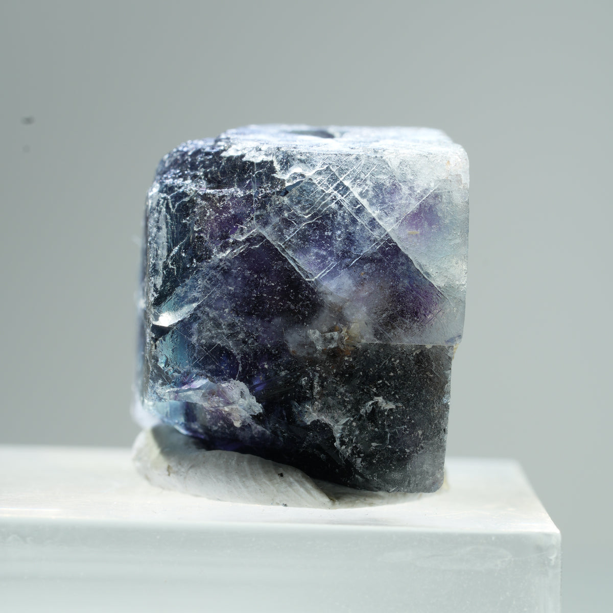 Rare Phantom Fluorite Cube Specimen, Purple Blue Okorusu, Namibia 17*8*7mm #13481