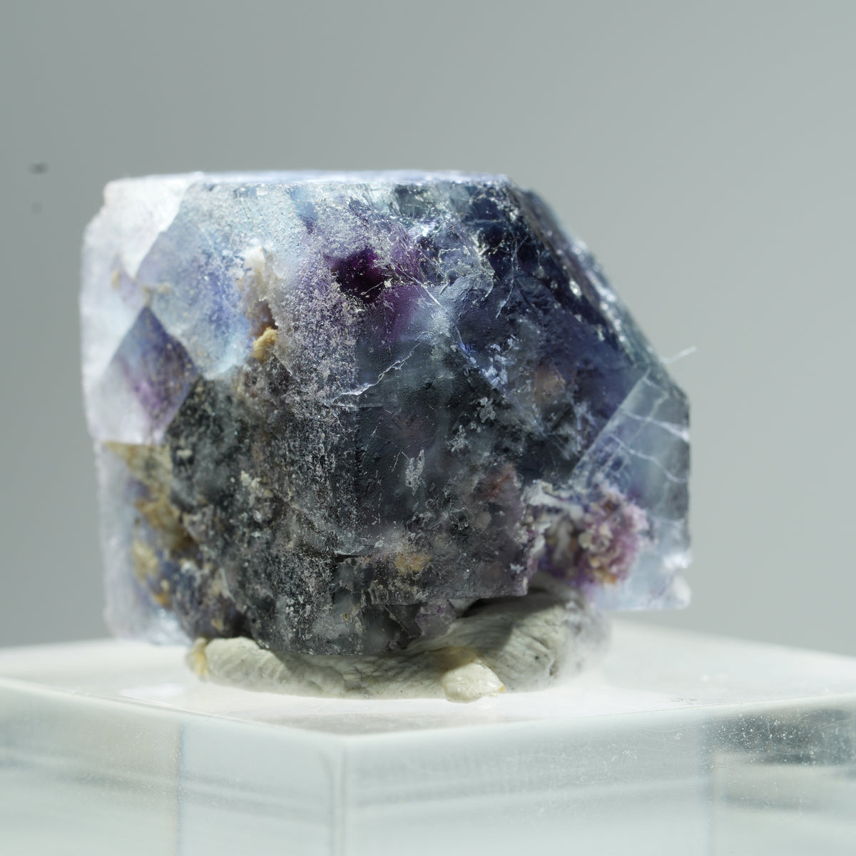 Rare Phantom Fluorite Cube Specimen, Purple Blue Okorusu, Namibia 17*8*7mm #13481