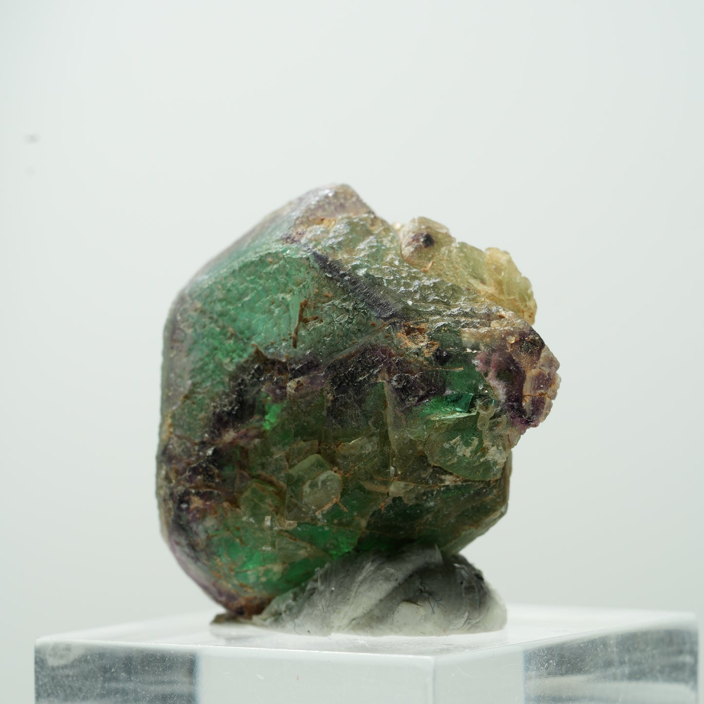 Phantom Fluorit hexagonal, Muskovit Stufe Erongo, Namibia 14*13*9mm #13486