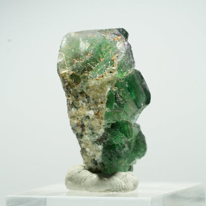 Seltene Phantom Fluorit Würfel, Muskovit Stufe Erongo, Namibia 16*9*8mm #13497