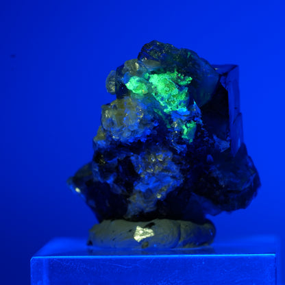 Phantom Fluorit, Schörl Turmalin, Hyalit Opal, Muskovit Erongo Namibia 14*11*8mm #13501