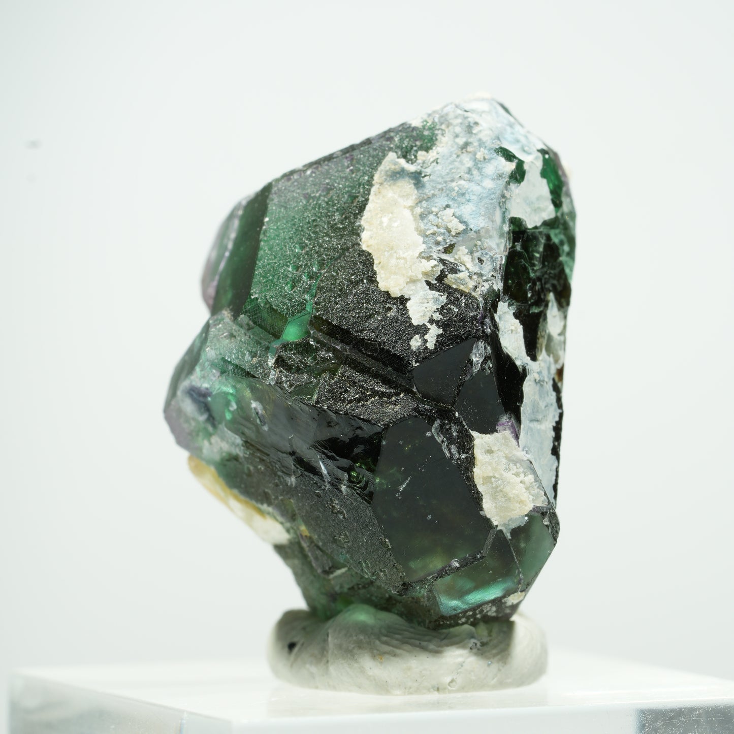 Phantom Fluorit hexagonal, Schörl Turmalin, Muskovit Erongo, Namibia 14*11*9mm #13502