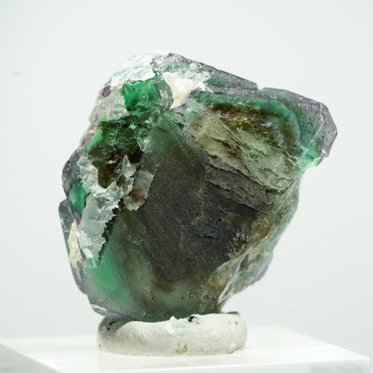 Phantom Fluorit hexagonal, Schörl Turmalin, Muskovit Erongo, Namibia 14*11*9mm #13502