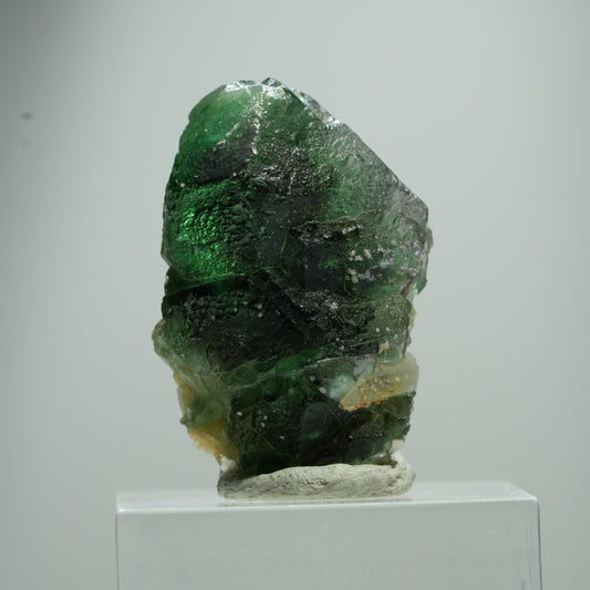 Phantom Fluorit hexagonal, Muskovit Stufe Erongo, Namibia 15*10*8mm #13504