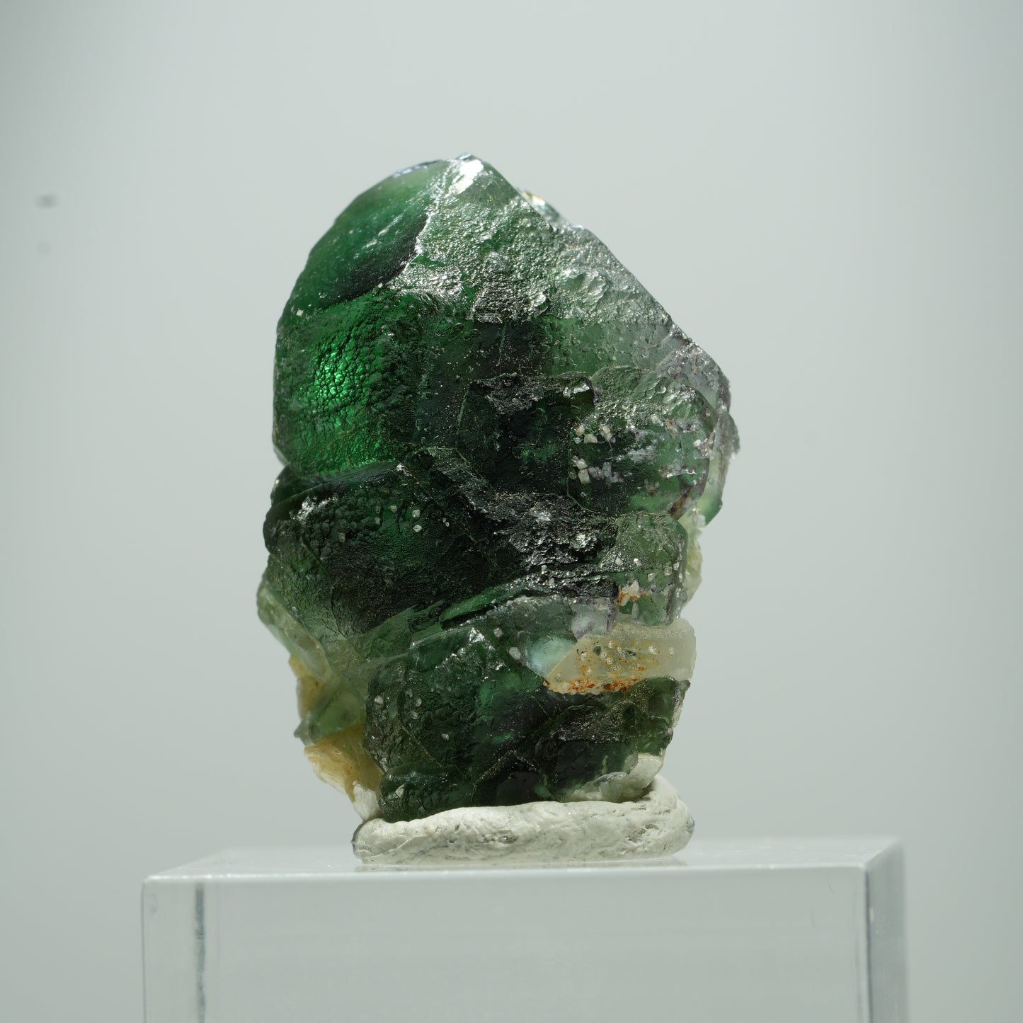 Phantom Fluorit hexagonal, Muskovit Stufe Erongo, Namibia 15*10*8mm #13504