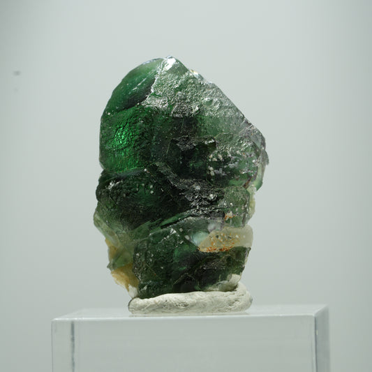 Phantom Fluorit hexagonal, Muskovit Stufe Erongo, Namibia 15*10*8mm #13504