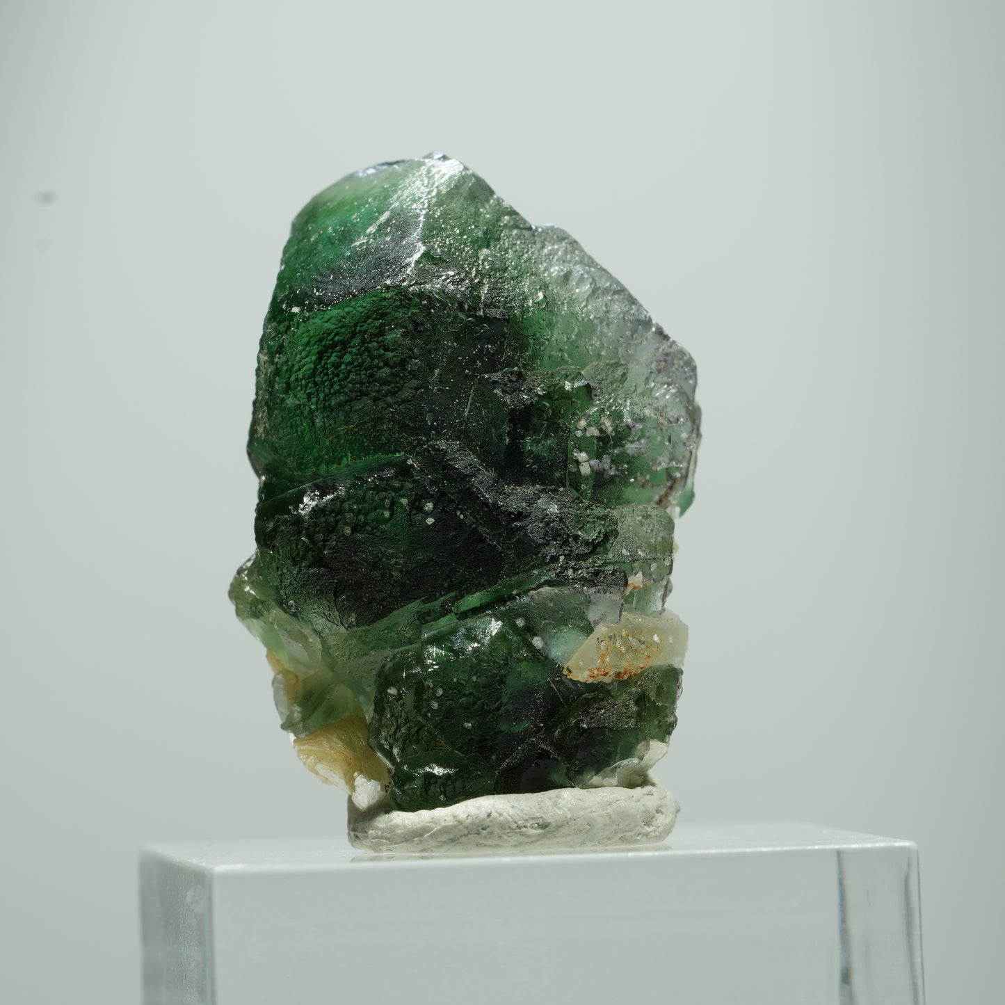 Phantom Fluorit hexagonal, Muskovit Stufe Erongo, Namibia 15*10*8mm #13504