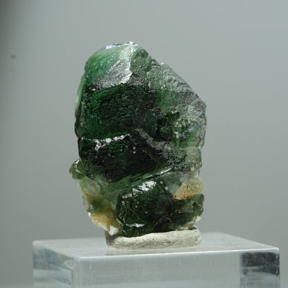 Phantom Fluorit hexagonal, Muskovit Stufe Erongo, Namibia 15*10*8mm #13504