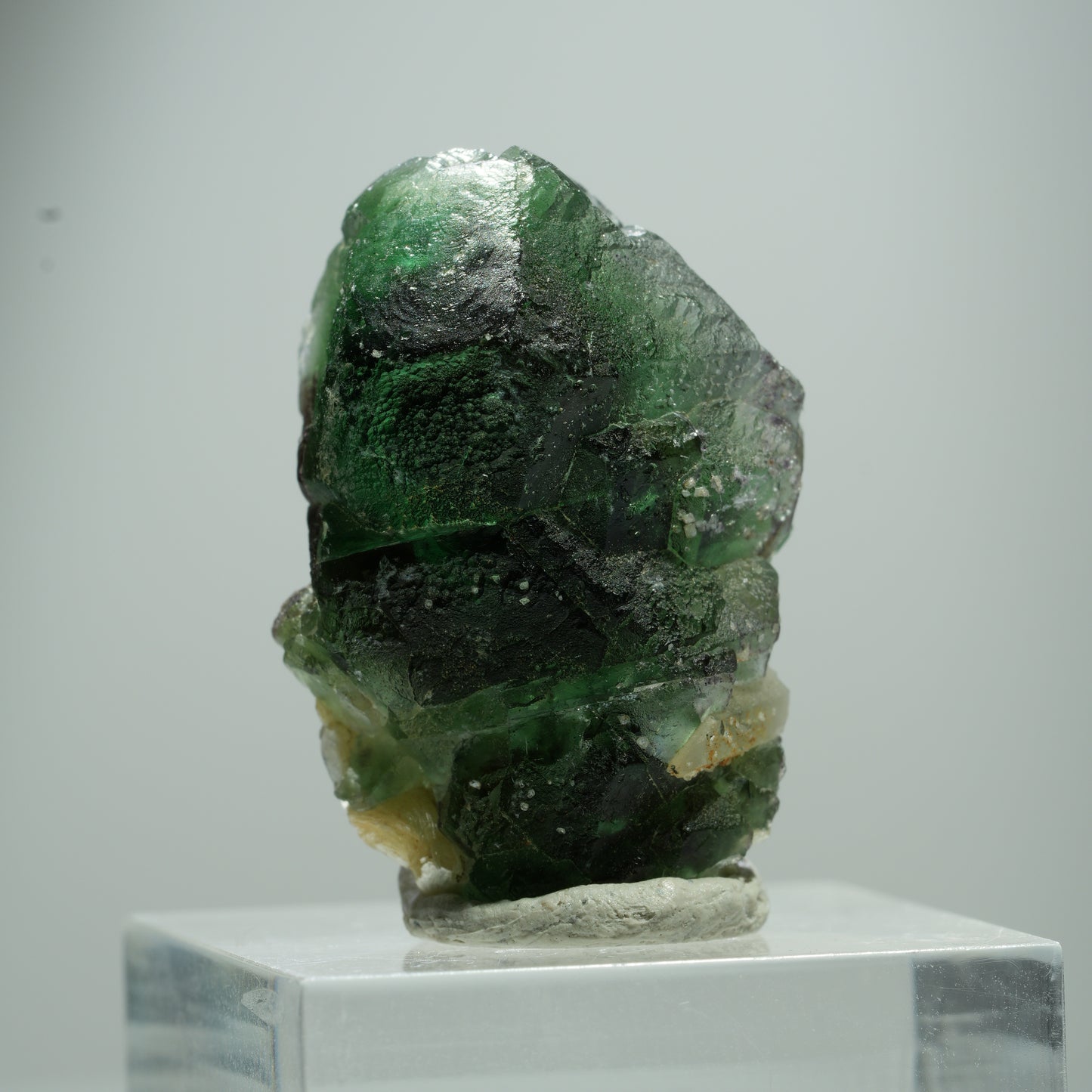 Phantom Fluorit hexagonal, Muskovit Stufe Erongo, Namibia 15*10*8mm #13504