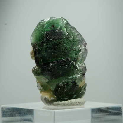 Phantom Fluorit hexagonal, Muskovit Stufe Erongo, Namibia 15*10*8mm #13504