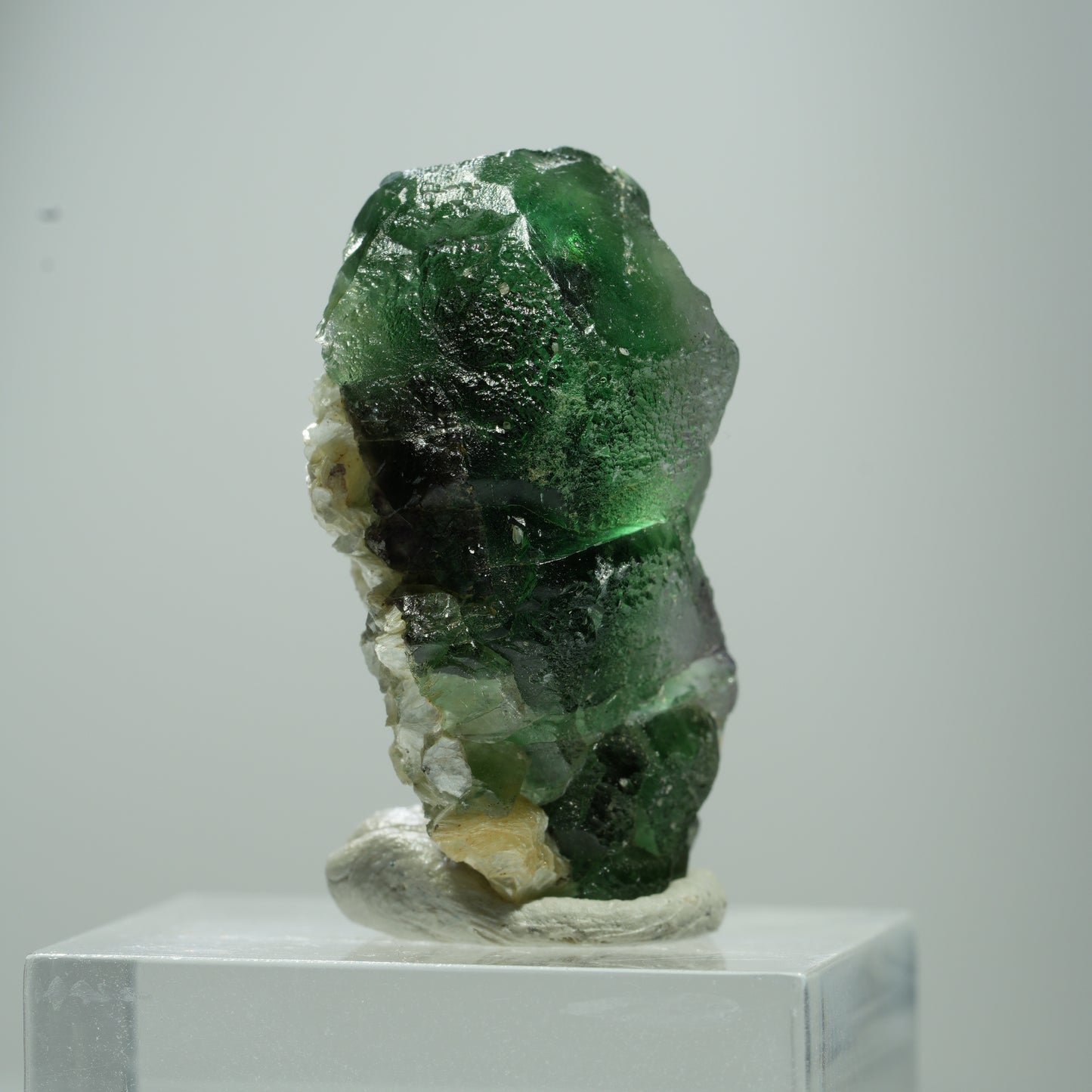 Phantom Fluorit hexagonal, Muskovit Stufe Erongo, Namibia 15*10*8mm #13504