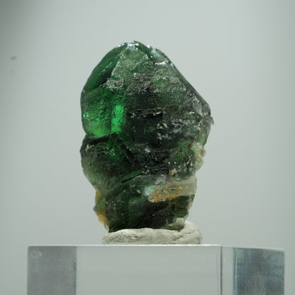 Phantom Fluorit hexagonal, Muskovit Stufe Erongo, Namibia 15*10*8mm #13504