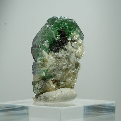 Phantom Fluorit hexagonal, Muskovit Stufe Erongo, Namibia 15*10*8mm #13504