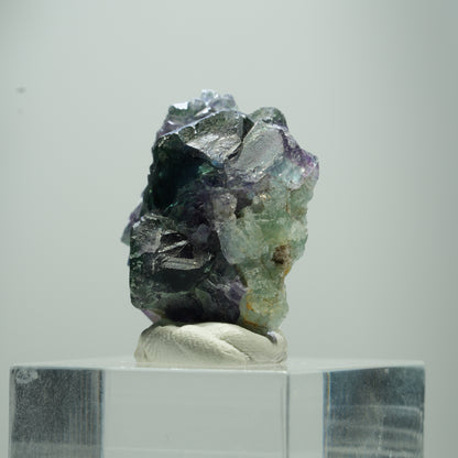 Seltene Phantom Fluorit Würfel Stufe, grün lila Okorusu, Namibia 13*10*5mm #13506