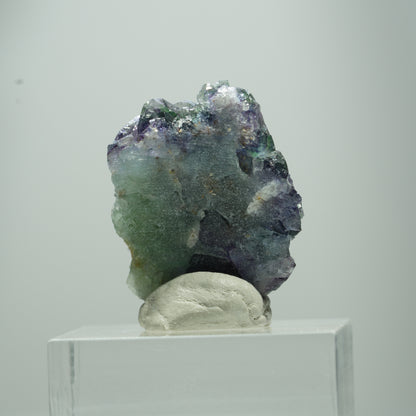 Seltene Phantom Fluorit Würfel Stufe, grün lila Okorusu, Namibia 13*10*5mm #13506