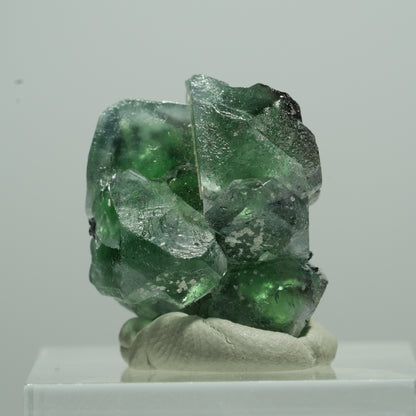 Phantom Fluorit Würfel, Schörl Turmalin, Muskovit Erongo, Namibia 11*10*7mm #13507
