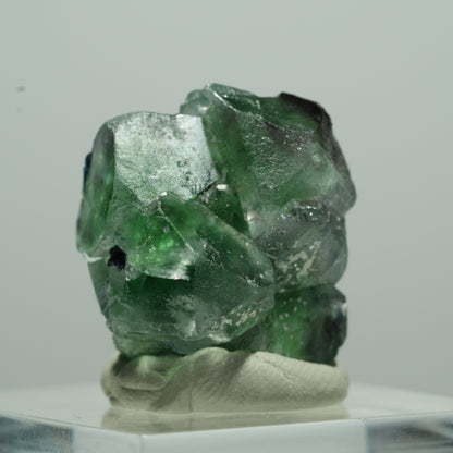 Phantom Fluorit Würfel, Schörl Turmalin, Muskovit Erongo, Namibia 11*10*7mm #13507
