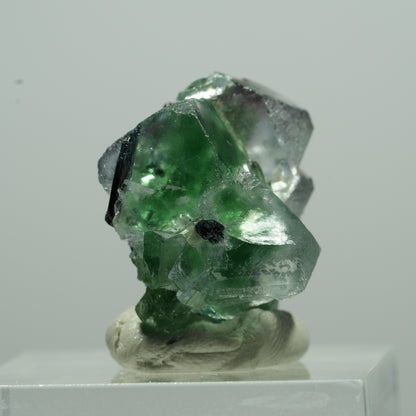 Phantom Fluorit Würfel, Schörl Turmalin, Muskovit Erongo, Namibia 11*10*7mm #13507