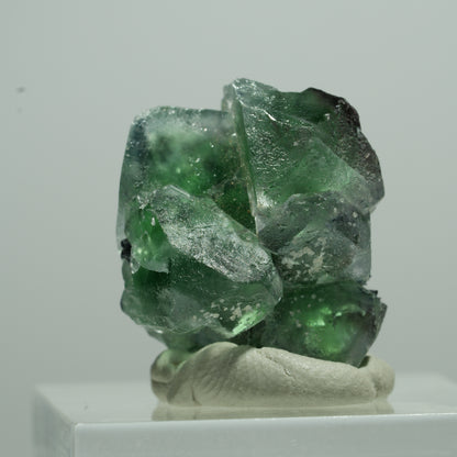 Phantom Fluorit Würfel, Schörl Turmalin, Muskovit Erongo, Namibia 11*10*7mm #13507