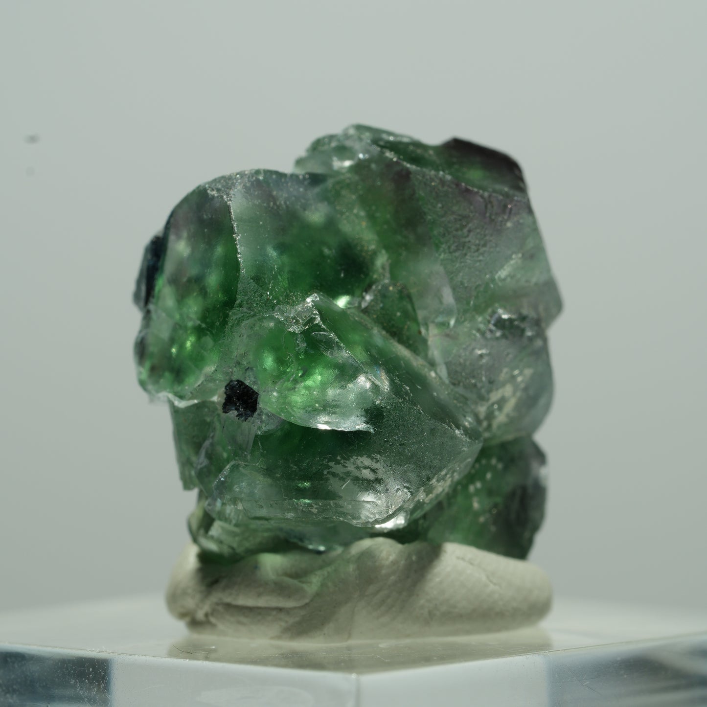 Phantom Fluorit Würfel, Schörl Turmalin, Muskovit Erongo, Namibia 11*10*7mm #13507