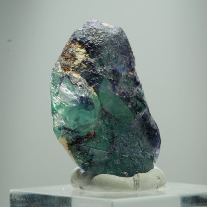 Seltene Phantom Fluorit Würfel Stufe, grün lila Erongo, Namibia 15*10*7mm #13510